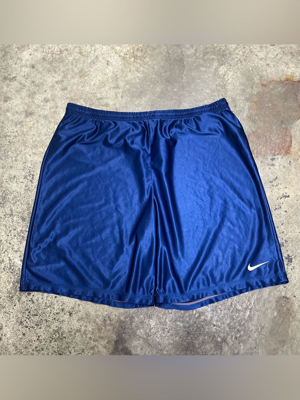 Vintage Nike Shorts Men’s Extra Large Chrome Blue Lightweight Baggy Sports 90s